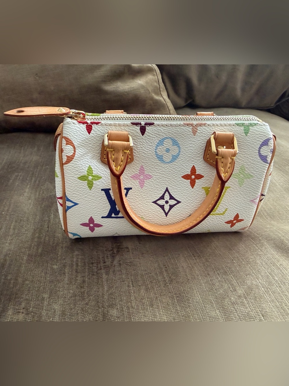 ✨ PRISTINE ✨💯% Authentic Louis Vuitton Multicolor Monogram Nano Speedy - Picture 3 of 12